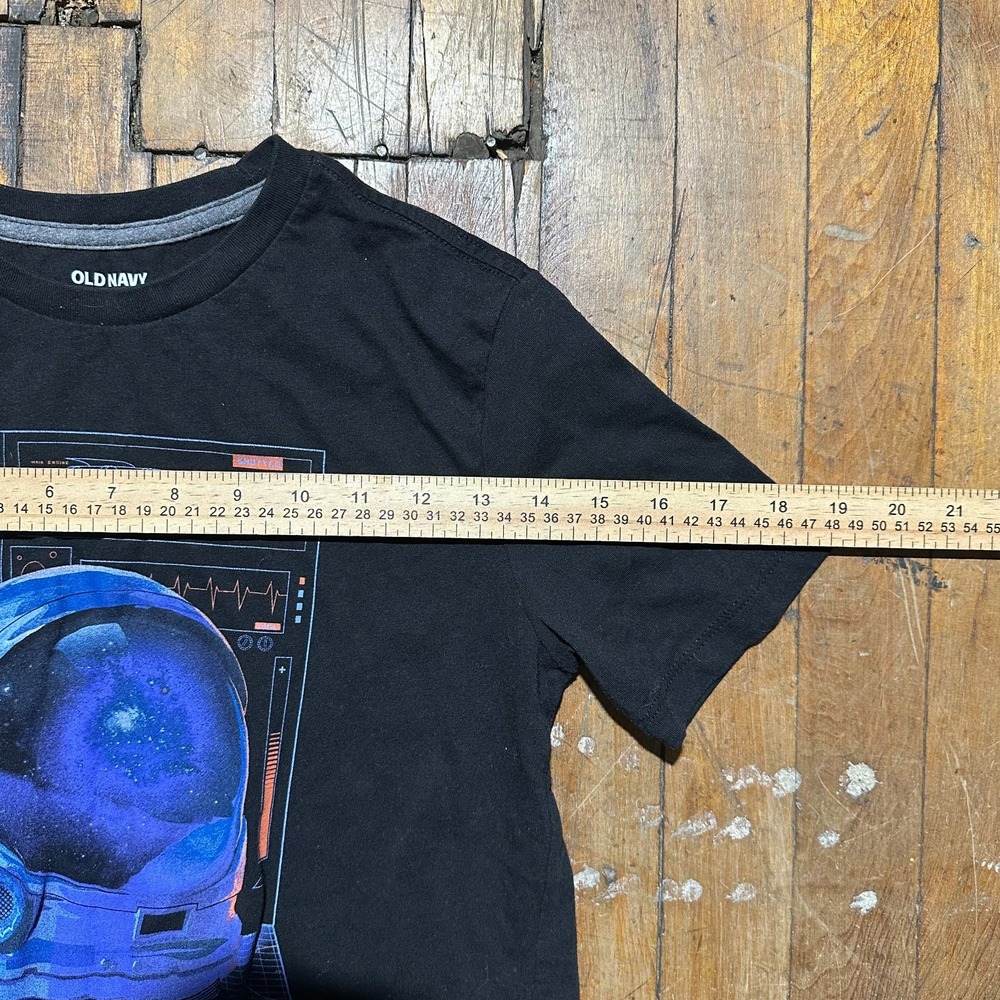 Old Navy T Shirt Boys XL Black Short Sleeve Need My Space Crew Neck Graphic Tee - Picture 6 of 7